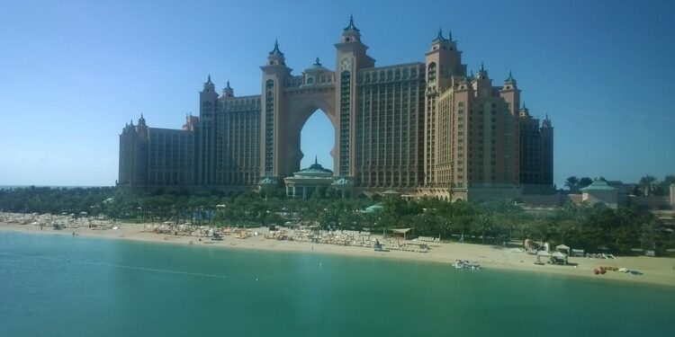 Palm Jumeirah Island of Dubai