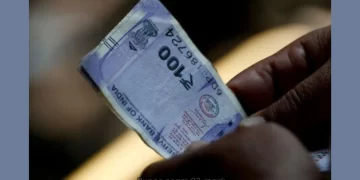 Rupee nears 93-mark